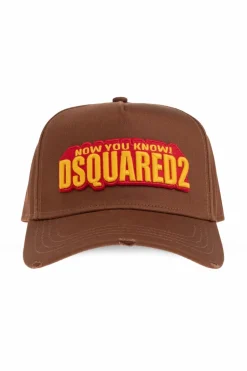 Dsquared2 BRĄZOWY Czapka z daszkiem