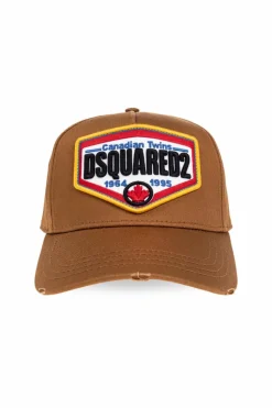 Dsquared2 BRĄZOWY Czapka z daszkiem