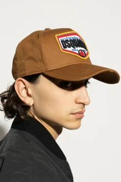 Dsquared2 BRĄZOWY Czapka z daszkiem