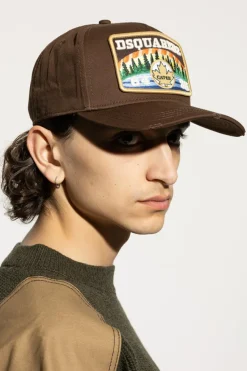 Dsquared2 BRĄZOWY Czapka z daszkiem