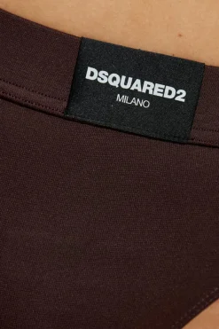 Dsquared2 BRĄZOWY Slipy z logo