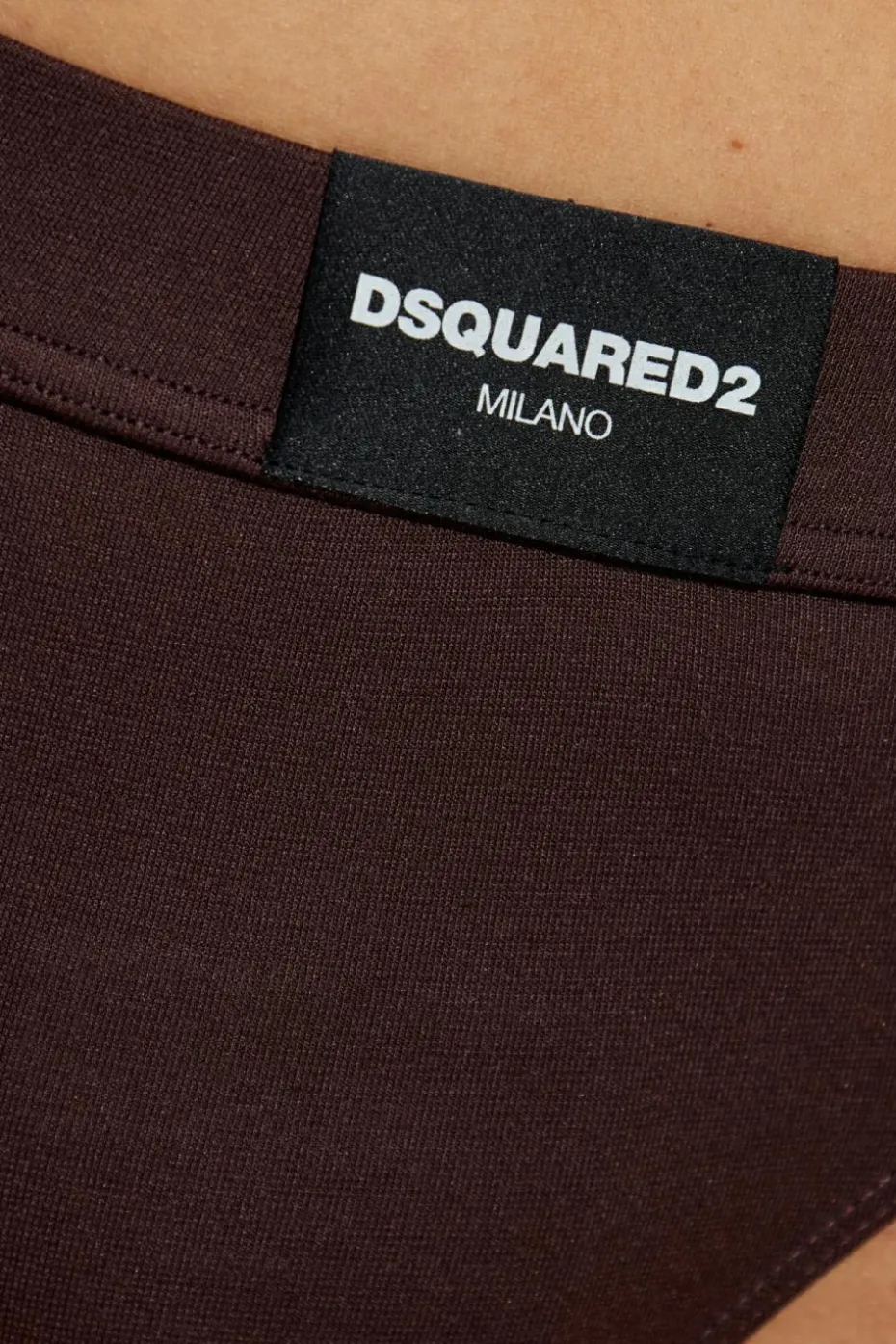 Dsquared2 BRĄZOWY Slipy z logo