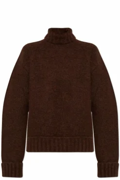 Dsquared2 BRĄZOWY Wełniany golf