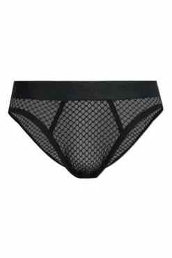 Dsquared2 CZARNY Ażurowe slipy
