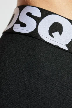 Dsquared2 CZARNY Bawełniane bokserki z logo