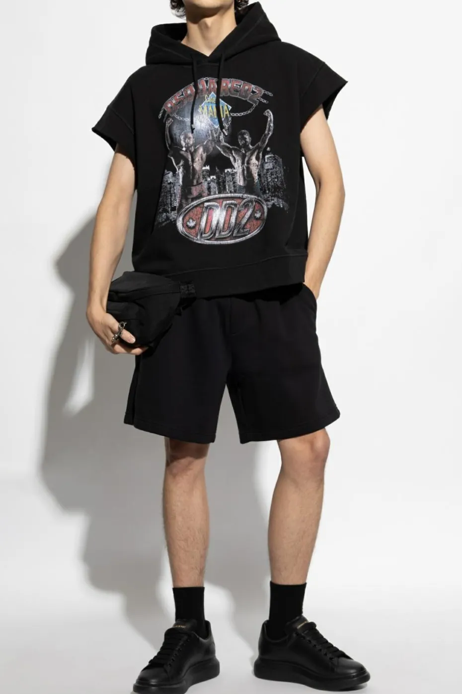 Dsquared2 CZARNY Bluza bez rękawów