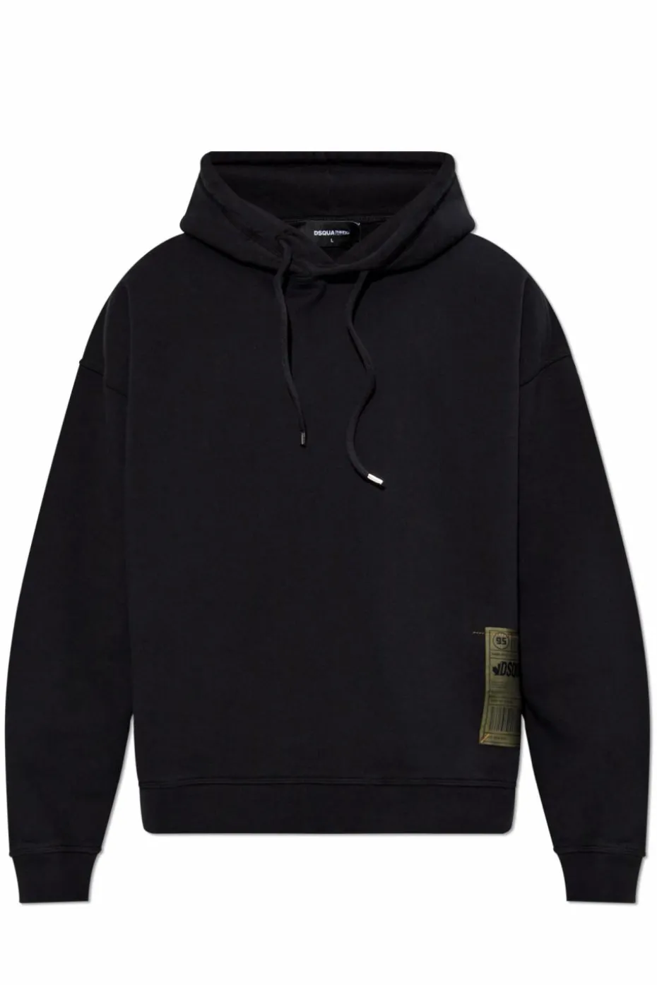 Dsquared2 CZARNY Bluza z kapturem