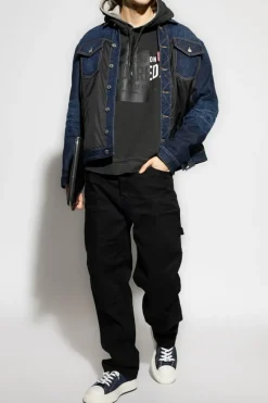 Dsquared2 CZARNY Bluza z logo