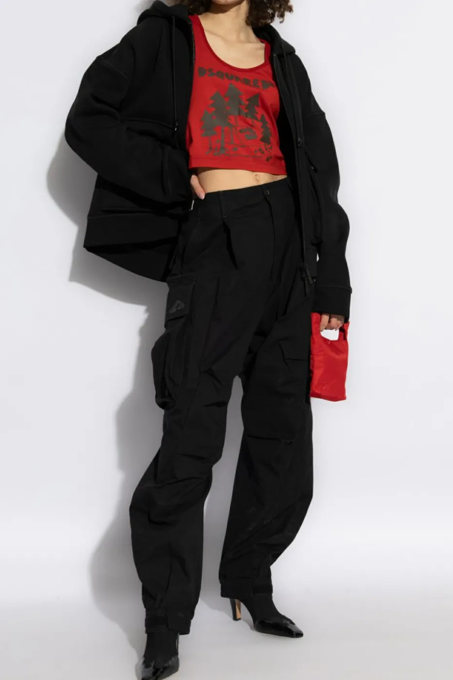 Dsquared2 CZARNY Bluza z logo