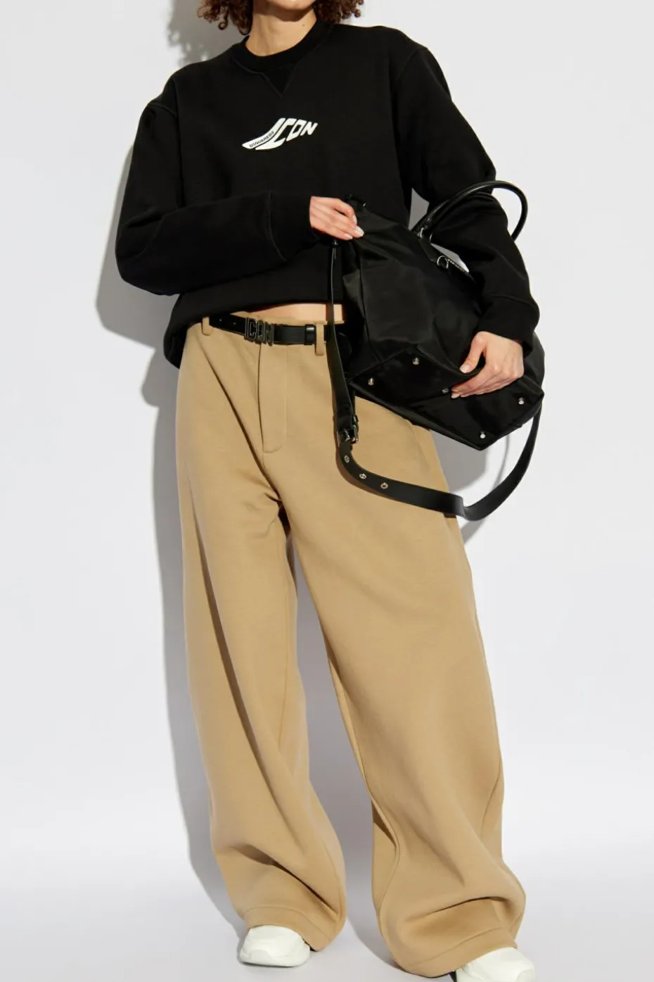 Dsquared2 CZARNY Bluza z nadrukowanym logo