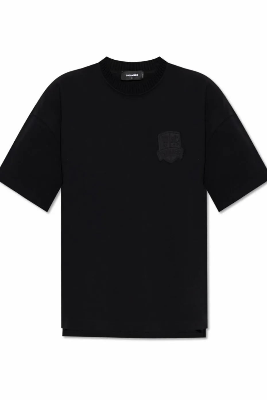 Dsquared2 CZARNY Bluza z naszywką