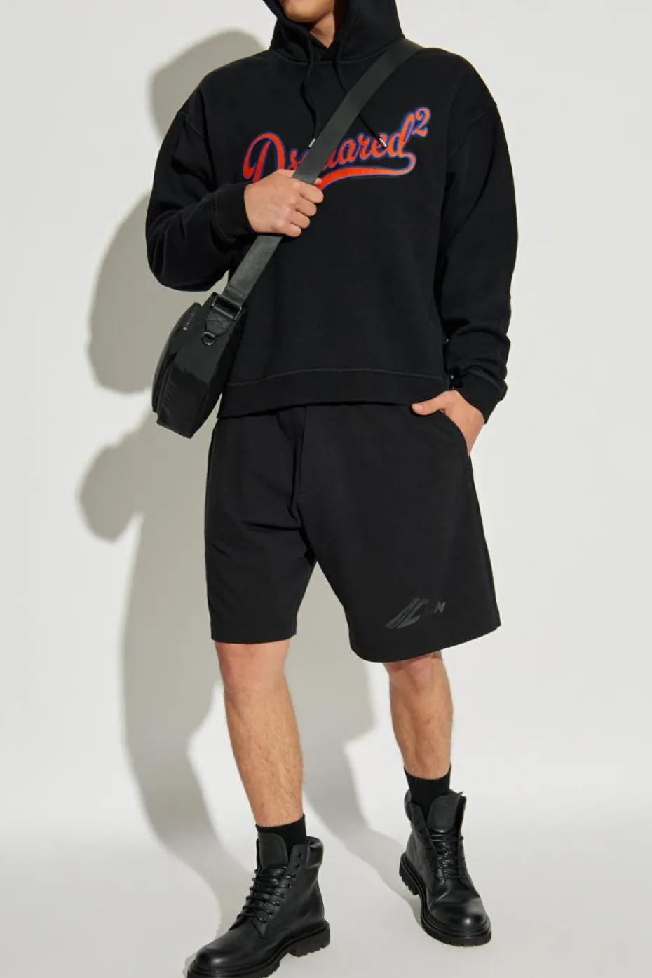 Dsquared2 CZARNY Bluza z nadrukiem