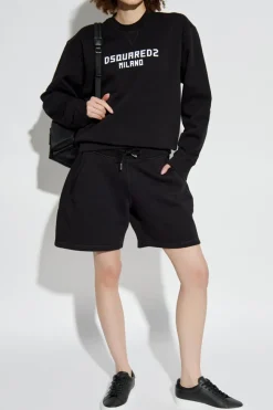 Dsquared2 CZARNY Bluza z nadrukiem