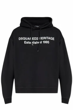 Dsquared2 CZARNY Bluza z nadrukiem