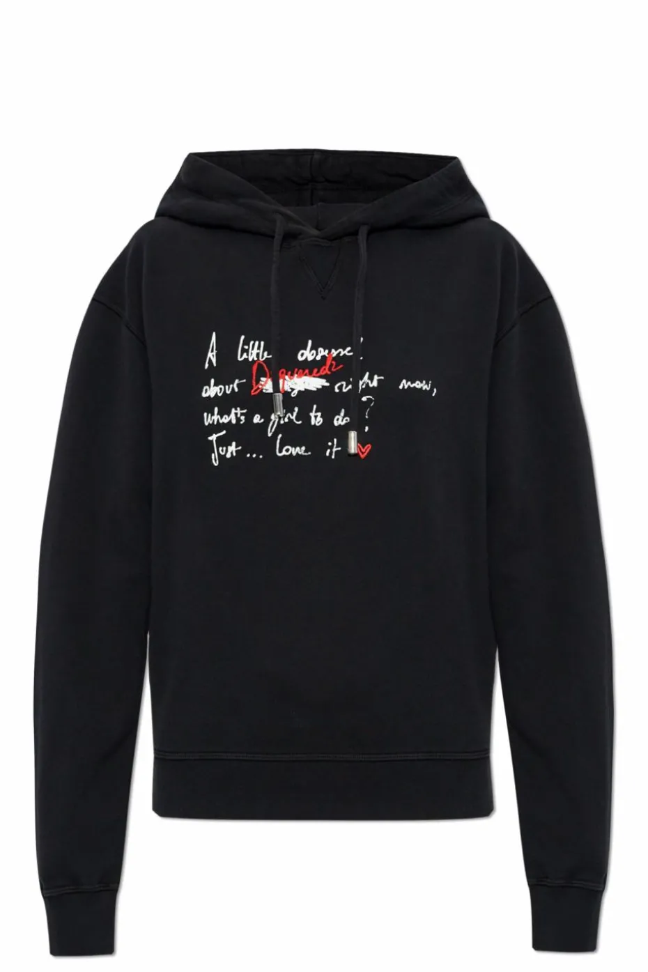Dsquared2 CZARNY Bluza z nadrukiem