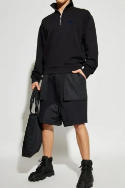 Dsquared2 CZARNY Bluza ze stójką