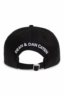 Dsquared2 CZARNY Czapka z daszkiem