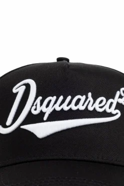 Dsquared2 CZARNY Czapka z daszkiem