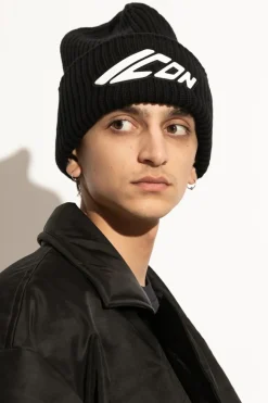 Dsquared2 CZARNY Czapka z logo