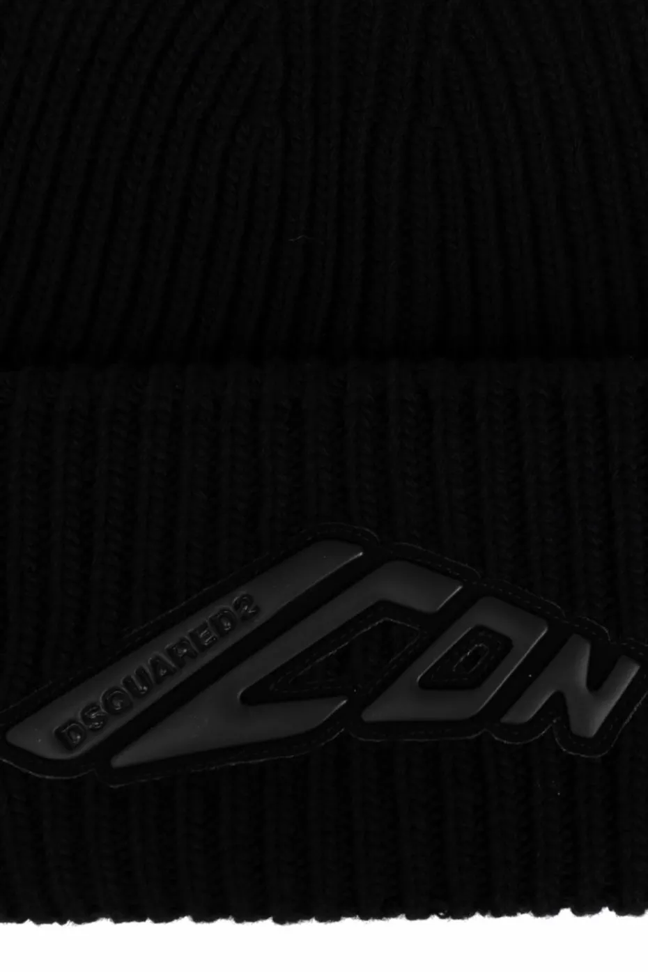 Dsquared2 CZARNY Czapka z logo