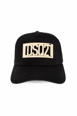Dsquared2 CZARNY Czapka z daszkiem
