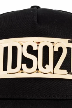 Dsquared2 CZARNY Czapka z daszkiem