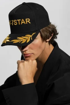 Dsquared2 CZARNY Czapka z daszkiem