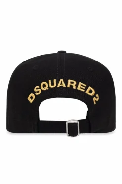 Dsquared2 CZARNY Czapka z daszkiem