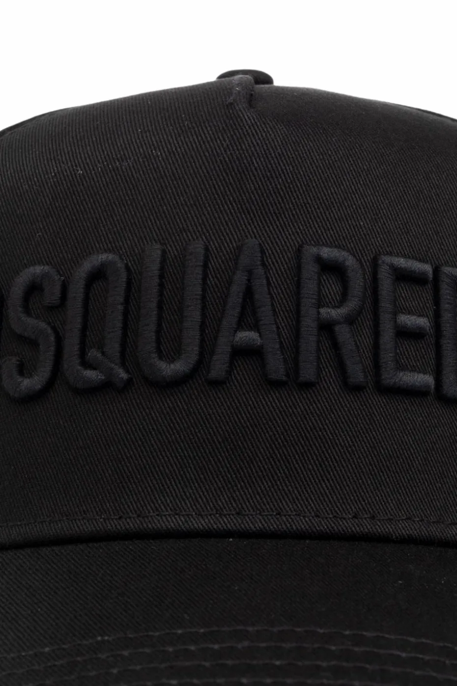 Dsquared2 CZARNY Czapka z daszkiem