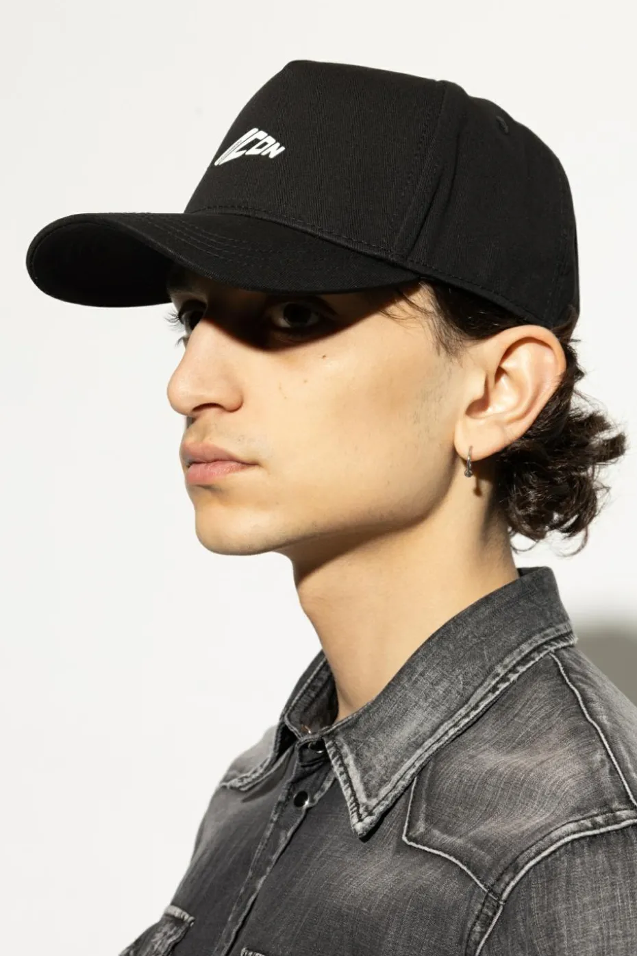 Dsquared2 CZARNY Czapka z daszkiem
