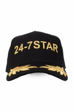 Dsquared2 CZARNY Czapka z daszkiem