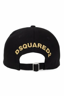 Dsquared2 CZARNY Czapka z daszkiem