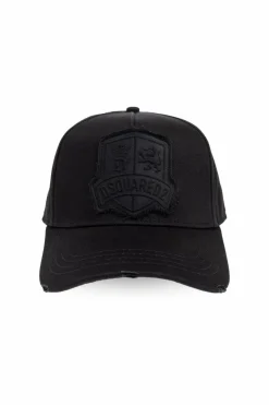 Dsquared2 CZARNY Czapka z daszkiem