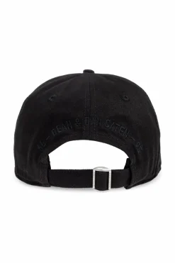 Dsquared2 CZARNY Czapka z daszkiem