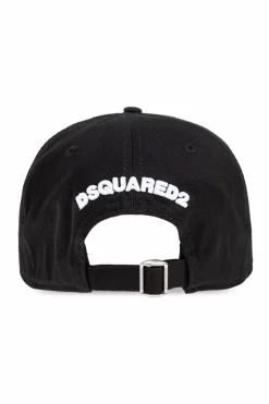 Dsquared2 CZARNY Czapka z daszkiem