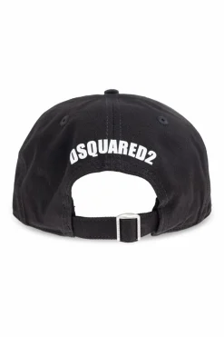 Dsquared2 CZARNY Czapka z daszkiem