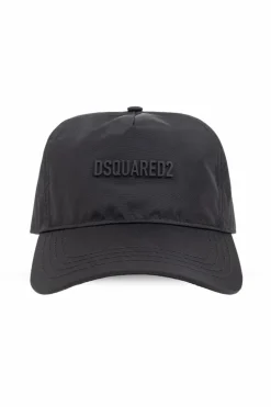 Dsquared2 CZARNY Czapka z daszkiem