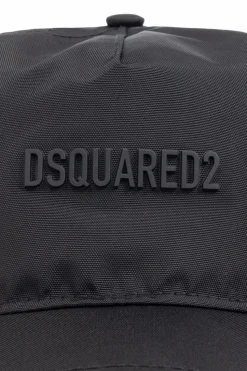 Dsquared2 CZARNY Czapka z daszkiem