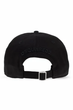 Dsquared2 CZARNY Czapka z daszkiem
