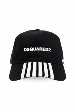 Dsquared2 CZARNY Czapka z daszkiem