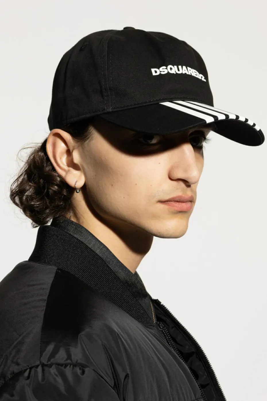 Dsquared2 CZARNY Czapka z daszkiem