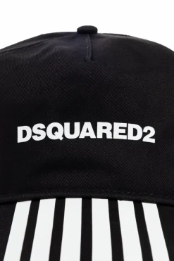 Dsquared2 CZARNY Czapka z daszkiem