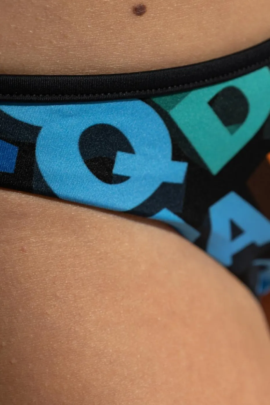 Dsquared2 CZARNY Dół od kostiumu kąpielowego