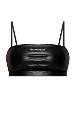 Dsquared2 CZARNY Góra od kostiumu kąpielowego