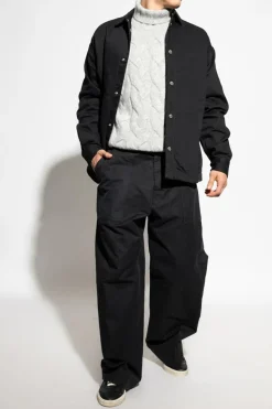 Dsquared2 CZARNY Jeansowa kurtka