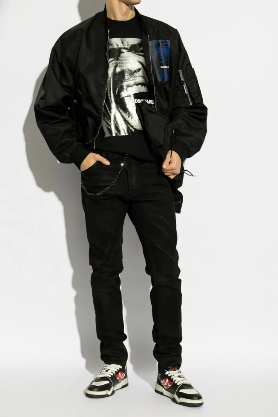 Dsquared2 CZARNY Jeansy `Cool Guy`