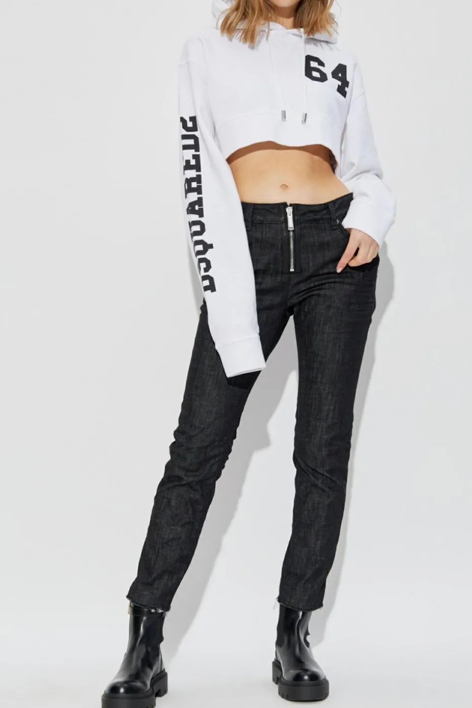 Dsquared2 CZARNY Jeansy `Cool Girl`