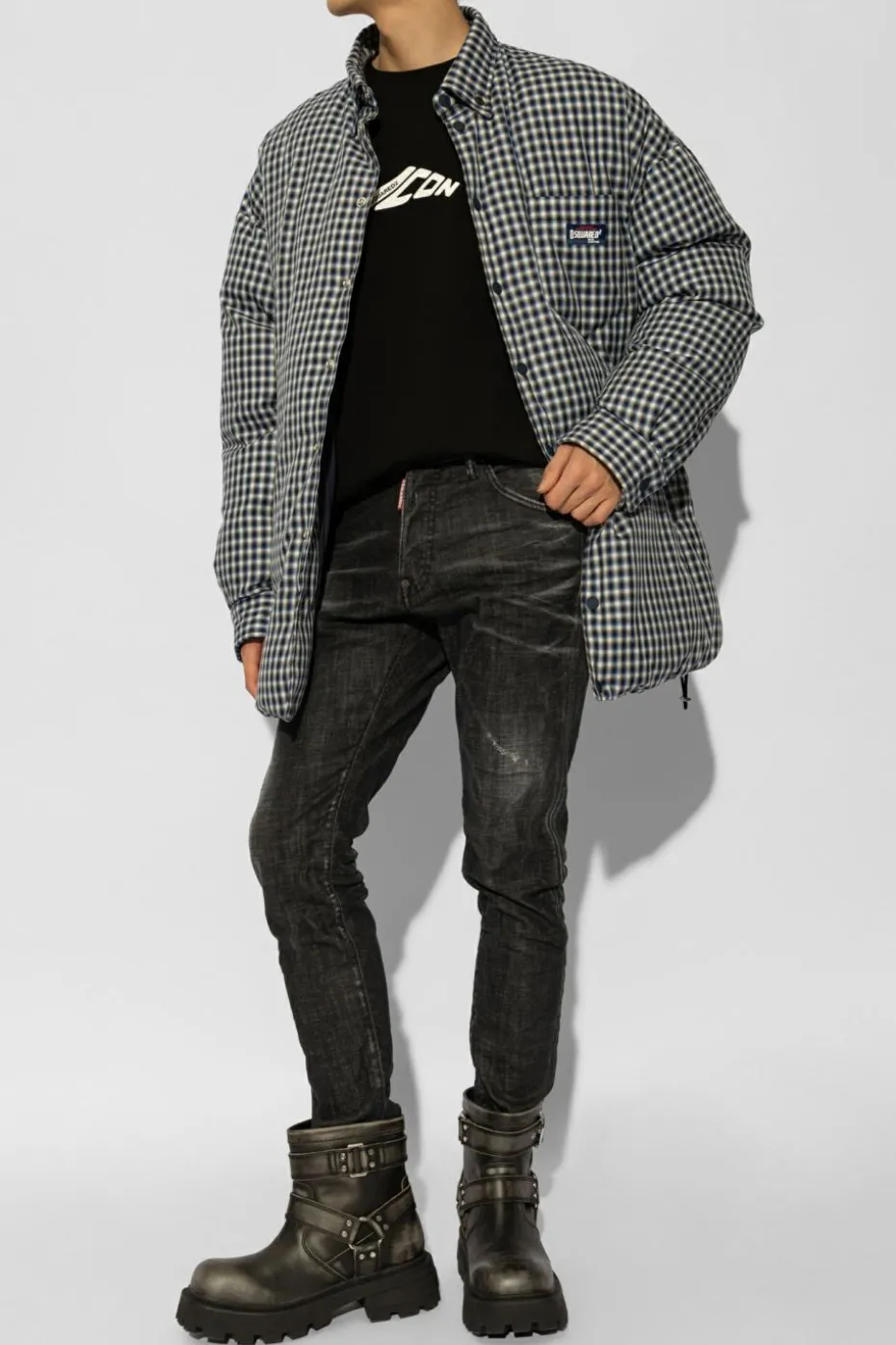 Dsquared2 CZARNY Jeansy `Cool Guy`
