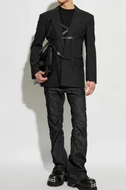 Dsquared2 CZARNY Jeansy z zamkami