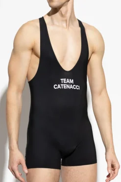 Dsquared2 CZARNY Jednoczęściowy kostium kąpielowy